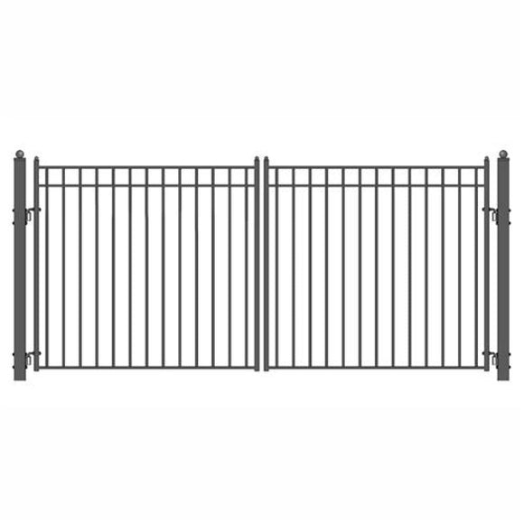 Aleko Steel Dual Swing Driveway Gate Madrid Style 14 X 6 Ft Dg14Madd-Ap Dual Swing Driveway Gates
