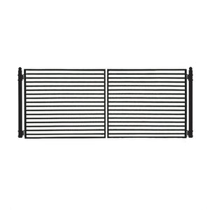 Aleko Steel Dual Swing Driveway Gate Milan Style 12 x 6 ft DG12MILD-AP Dual Swing Driveway Gates