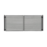 Aleko Steel Dual Swing Driveway Gate Milan Style 12 x 6 ft DG12MILD-AP Dual Swing Driveway Gates