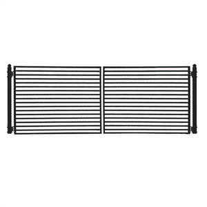 Aleko Steel Dual Swing Driveway Gate Milan Style 16 x 6 ft DG16MILD-AP Dual Swing Driveway Gates