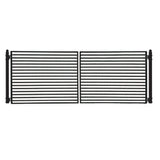 Aleko Steel Dual Swing Driveway Gate Milan Style 16 x 6 ft DG16MILD-AP Dual Swing Driveway Gates