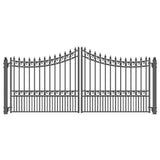 Aleko Steel Dual Swing Driveway Gate Moscow Style 16 X 6 Ft Dg16Mosd-Ap Dual Swing Driveway Gates