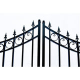 Aleko Steel Dual Swing Driveway Gate Moscow Style 16 X 6 Ft Dg16Mosd-Ap Dual Swing Driveway Gates