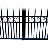 Aleko Steel Dual Swing Driveway Gate Paris Style 14 X 6 Dg14Pard-Ap Dual Swing Driveway Gates