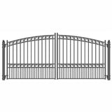 Aleko Steel Dual Swing Driveway Gate Paris Style 14 X 6 Dg14Pard-Ap Dual Swing Driveway Gates