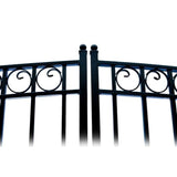 Aleko Steel Dual Swing Driveway Gate Paris Style 14 X 6 Dg14Pard-Ap Dual Swing Driveway Gates