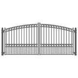 Aleko Steel Dual Swing Driveway Gate Paris Style 16 X 6 Ft Dg16Pard-Ap Dual Swing Driveway Gates