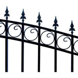 Aleko Steel Dual Swing Driveway Gate Prague Style 12 X 6 Ft Dg12Prad-Ap Dual Swing Driveway Gates