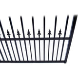 Aleko Steel Dual Swing Driveway Gate Prague Style 12 X 6 Ft Dg12Prad-Ap Dual Swing Driveway Gates