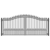 Aleko Steel Dual Swing Driveway Gate Prague Style 14 X 6 Ft Dg14Prad-Ap Dual Swing Driveway Gates