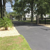 Aleko Steel Dual Swing Driveway Gate Prague Style 18 x 6 ft DG18PRAD-AP Dual Swing Driveway Gates
