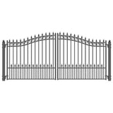 Aleko Steel Dual Swing Driveway Gate Prague Style 18 X 6 Ft Dg18Prad-Ap Dual Swing Driveway Gates