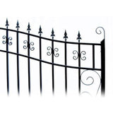 Aleko Steel Dual Swing Driveway Gate Venice Style 12 X 6 Ft Dg12Vend-Ap Dual Swing Driveway Gates