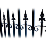 Aleko Steel Dual Swing Driveway Gate Venice Style 12 X 6 Ft Dg12Vend-Ap Dual Swing Driveway Gates