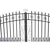 Aleko Steel Dual Swing Driveway Gate Venice Style 14 x 6 ft DG14VEND-AP Dual Swing Driveway Gates