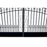 Aleko Steel Dual Swing Driveway Gate Venice Style 16 x 6 ft DG16VEND-AP Dual Swing Driveway Gates