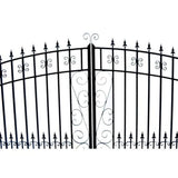Aleko Steel Dual Swing Driveway Gate Venice Style 16 X 6 Ft Dg16Vend-Ap Dual Swing Driveway Gates
