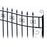 Aleko Steel Dual Swing Driveway Gate Venice Style 18 X 6 Ft Dg18Vend-Ap Dual Swing Driveway Gates