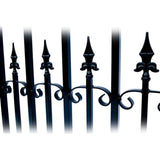 Aleko Steel Dual Swing Driveway Gate Venice Style 18 X 6 Ft Dg18Vend-Ap Dual Swing Driveway Gates