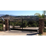 Aleko Steel Dual Swing Driveway Gate Venice Style 18 X 6 Ft Dg18Vend-Ap Dual Swing Driveway Gates