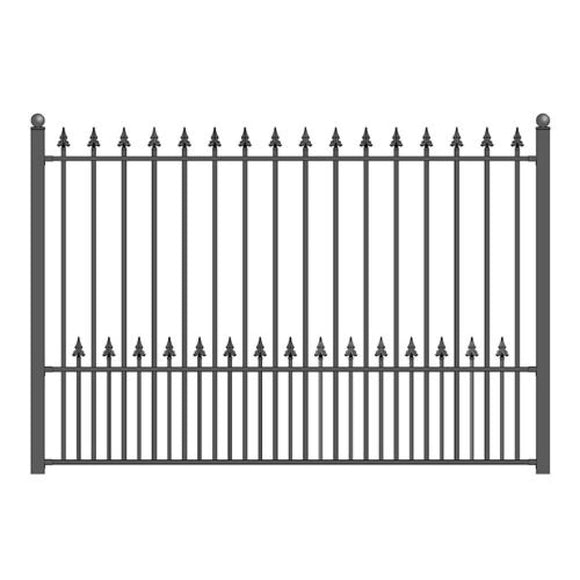 Aleko Steel Fence Munich Style 8 X 5 Ft Fencemun-Ap Fence Panels