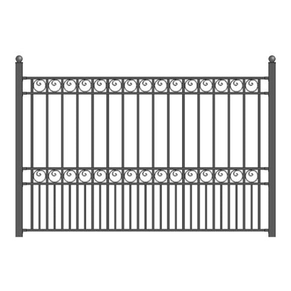Aleko Steel Fence Paris Style 8 X 5 Ft Fencepar-Ap Fence Panels