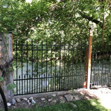 Aleko Steel Fence Prague Style 8 x 5 Ft FENCEPRA-AP Fence Panels