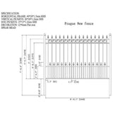Aleko Steel Fence Prague Style 8 x 5 Ft FENCEPRA-AP Fence Panels