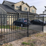 Aleko Steel Fence Prague Style 8 x 5 Ft FENCEPRA-AP Fence Panels