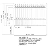 Aleko Steel Fence Prague Style 8 X 5 Ft Fencepra-Ap Fence Panels
