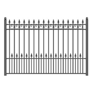Aleko Steel Fence Prague Style 8 X 5 Ft Fencepra-Ap Fence Panels