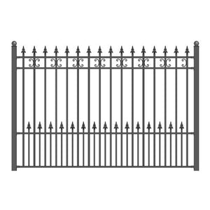 Aleko Steel Fence St.petersburg Style 8 X 5 Ft Fencestp-Ap Fence Panels