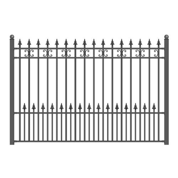 Aleko Steel Fence St.petersburg Style 8 X 5 Ft Fencestp-Ap Fence Panels