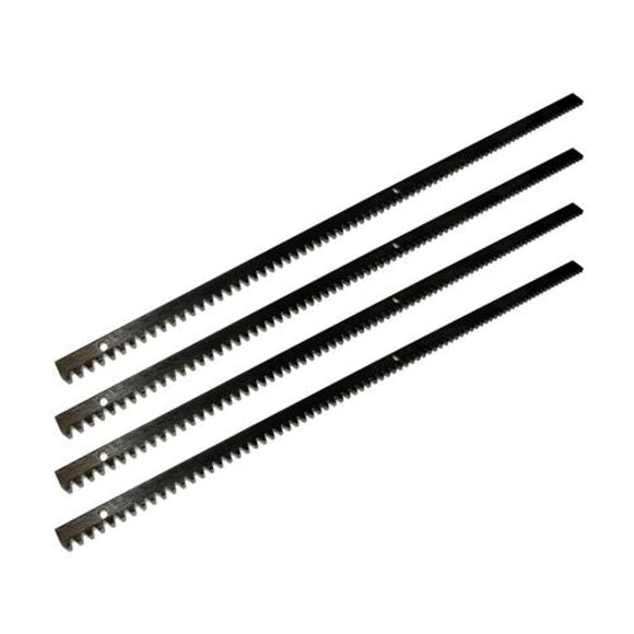 Aleko Steel Gear Rack 3.3 Feet Set Of 4 4Mgrack33-Ap Gears And Gear Racks