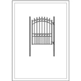 Aleko Steel Pedestrian Gate London Style 5 Ft Pglon-Ap Pedestrian Gates