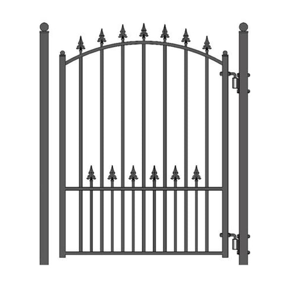 Aleko Steel Pedestrian Gate Munich Style 5 Ft Pgmun-Ap Pedestrian Gates