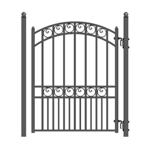 Aleko Steel Pedestrian Gate Paris Style 5 Ft Pgpar-Ap Pedestrian Gates