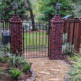 Aleko Steel Pedestrian Gate Prague Style 5 ft PGPRA-AP Pedestrian Gates