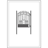 Aleko Steel Pedestrian Gate Venice Style 5 Ft Pgven-Ap Pedestrian Gates