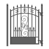 Aleko Steel Pedestrian Gate Venice Style 5 Ft Pgven-Ap Pedestrian Gates