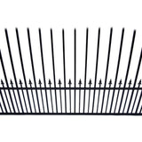 Aleko Steel Single Swing Driveway Gate Munich Style 12 x 6 ft DG12MUNSSW-AP Single Swing Driveway Gates