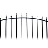 Aleko Steel Single Swing Driveway Gate Munich Style 12 x 6 ft DG12MUNSSW-AP Single Swing Driveway Gates