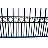 Aleko Steel Single Swing Driveway Gate Paris Style 14 x 6 ft DG14PARSSW-AP Single Swing Driveway Gates