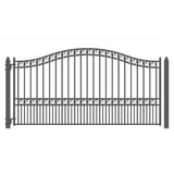 Aleko Steel Single Swing Driveway Gate Paris Style 16 X 6 Ft Dg16Parssw-Ap Single Swing Driveway Gates