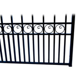 Aleko Steel Single Swing Driveway Gate Prague Style 12 X 6 Ft Dg12Prassw-Ap Single Swing Driveway Gates