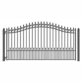 Aleko Steel Single Swing Driveway Gate Prague Style 12 X 6 Ft Dg12Prassw-Ap Single Swing Driveway Gates