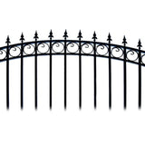 Aleko Steel Single Swing Driveway Gate Prague Style 12 X 6 Ft Dg12Prassw-Ap Single Swing Driveway Gates