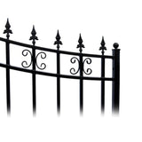 Aleko Steel Single Swing Driveway Gate St.Petersburg Style 12 x 6 ft DG12SPTSSW-AP Single Swing Driveway Gates