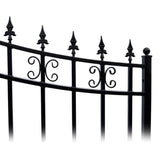 Aleko Steel Single Swing Driveway Gate St.Petersburg Style 14 x 6 ft DG14SPTSSW-AP Single Swing Driveway Gates
