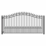 Aleko Steel Single Swing Driveway Gate St.petersburg Style 14 X 6 Ft Dg14Sptssw-Ap Single Swing Driveway Gates
